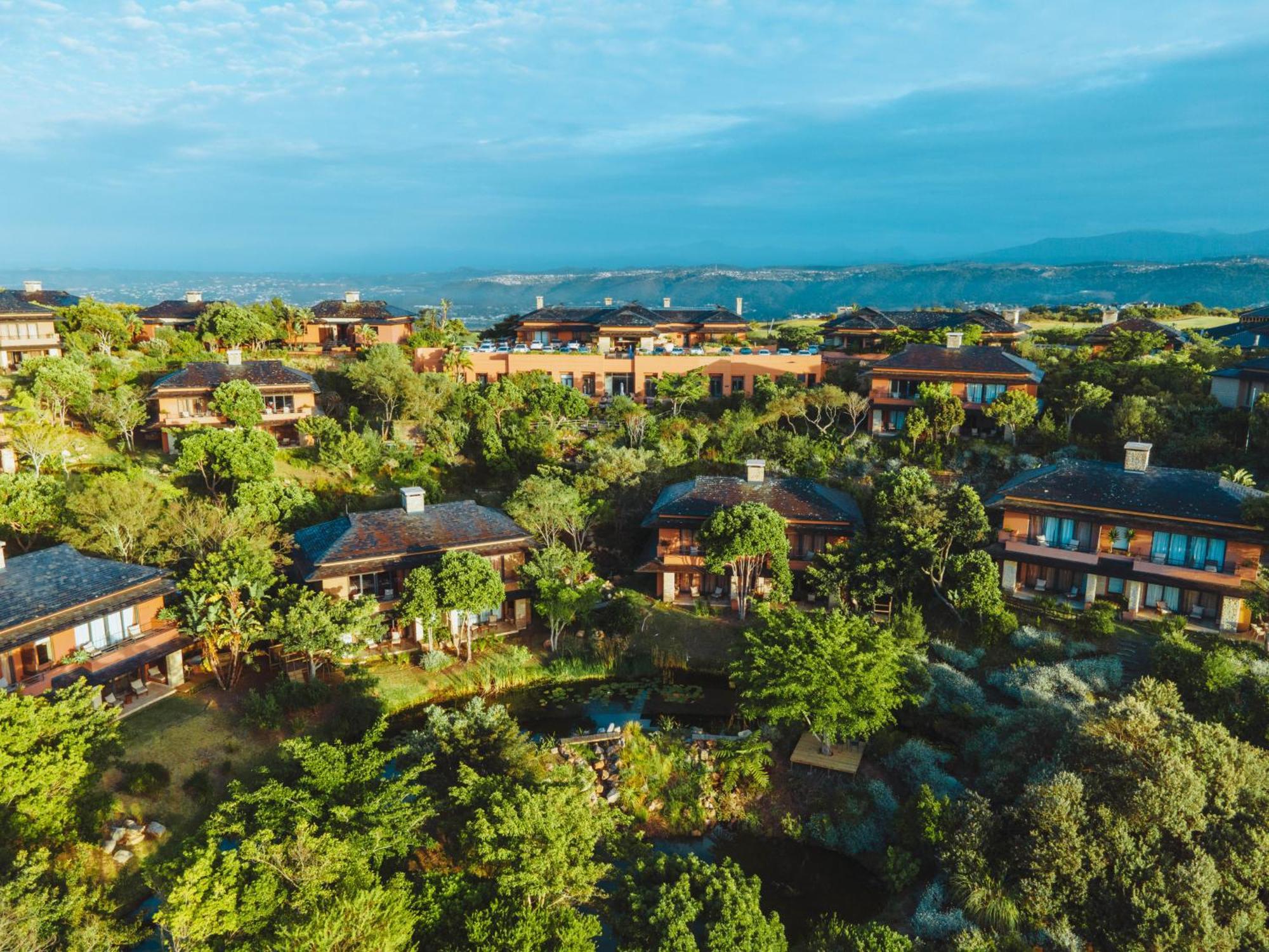 Pezula Nature Retreat Knysna Exterior foto Aerial view of the resort
